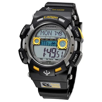 PASNEW luksusa zīmolu vīriešu digitālais pulkstenis, vīriešu modes sporta skatīties, 100M ūdensizturīgs niršanas pulkstenis, elektronisko pulksteņu