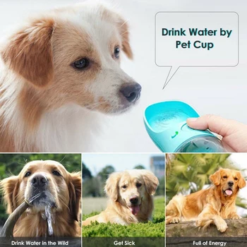 Pet Suns, Portatīvo Ūdens Pudeli Par Mazu Lieliem Suņiem Ceļojumu Kucēnu, Kaķu Dzeramā Bļoda Āra Ūdens Padeves Pakārtotā Pet Produktu
