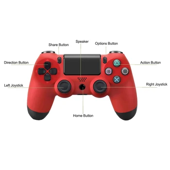 Powtree 5 Krāsas Bluetooth Kontrolieris SONY PS4 Gamepad Par Play Station 4 Kursorsviru, Bezvadu Konsoles Dualshock Controle