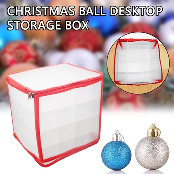 Priecīgus Ziemassvētkus 64 GridChristmas Krāsu Kaste Ar Ziemassvētku Bumbiņas Desktopstorage Box-1 Jauno Gadu Mājās Uzlīmes Decor Natal