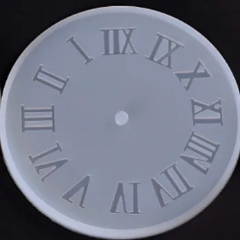 Pulkstenis Silikona Veidnē Personalizētu Pulkstenis Pieņemšanas Sveķu Amatniecības Piederumi Romiešu Cipariem, Mājas Dekoru Sveķu Pelējuma Epoksīda Sveķu Veidnes