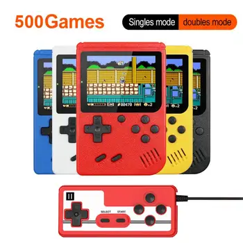 Pārnēsājams Mini Rokas Spēļu Konsole Retro Video Spēli Spēlētājs Iebūvēts 500 Spēles Mini Portatīvais Atskaņotājs Bērniem Dāvanu