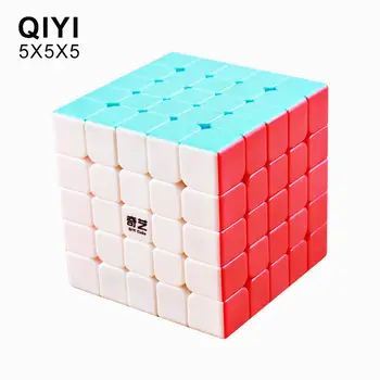 QiYi Qizheng S 5x5x5 Magic Cube Stickerless Profesionālās mozaīkas Kubiem Izglītojošas Rotaļlietas Bērniem Ātrums 5x5 Kuba