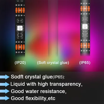 RGB Led Slokšņu Bluetooth 1/2/3/4/5m 5V Ar Akumulatoru Ūdensizturīgs USB Strāvas SMD 5050 TV Diožu Lentas Neona Elastīga Gaismas joslas