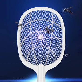 Rokas Elektriskā Lidot Moskītu Swatter Rakete UV Lampa USB 1200mAh Bug Rakete Kukaiņu Killer Kaitēkļu Bug Fly, Mosquito Killer Swatter