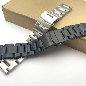Sabiezējums 5.5 mm 22 mm 24 26mm Solid nerūsējošā tērauda watchband rokassprādze pulksteņu Siksniņas Band Piederumi PAM +Rīks