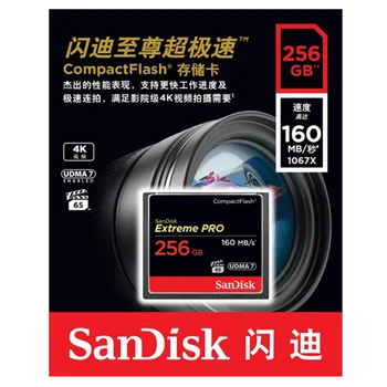 SanDisk Atmiņas Kartes 160 miljoniem eiro/S 32GB64GB 128GB 256 GB CF karte extreme PRO High Speed compact flash karte DSLR un HD Videokamera disku