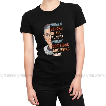 Sievietes Pieder, Jo Visas Vietu Tee Krekls, Tops Sievietēm, Ruth Bader Ginsburg T Krekli RBG Feministu T-krekls Sieviešu Apģērbs
