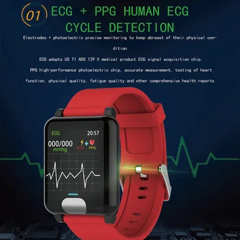 Smart Aproce EKG PPG Skatīties Asins Spiediena Mērīšana Sieviešu Fitnesa Tracker Skatīties GPS Ūdensizturīgs Ip67 Sirds ritma Monitors