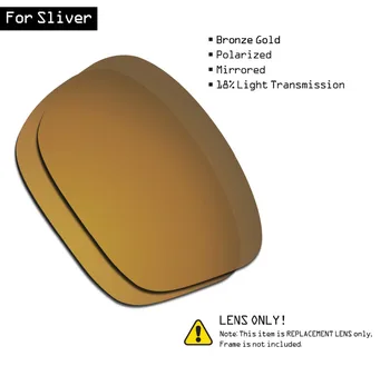SmartVLT Polarizētās Saulesbrilles, Rezerves Lēcas Oakley Skaida - Bronzas, Zelta
