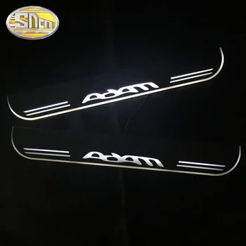 SNCN 2GAB Akrila Moving LED Laipni Pedāli Auto Pretnodiluma Plāksnes Pedāli, Durvis, Palodzes Paņēmiens Gaismas Opel Adam 2013 - 2017 2018