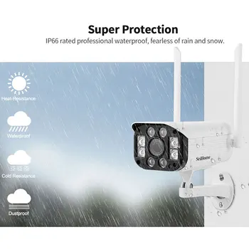 Sricam SH031 3.0 MP IP Kameras H. 265 Onvif Video Novērošanas Drošības Sistēmas 5X Optiskā Tālummaiņa Ūdensnecaurlaidīgs Āra CCTV Kameras Wifi