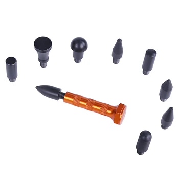 Super PDR Rīki Pieskarieties Nospiestu Pildspalva ar 9 Vadītāji Āmurs PDR Rokas Instrumentu Kopumu, Paintless Dent Remonts Krusa Noņemšanas Rīku Komplekts Ferramentas