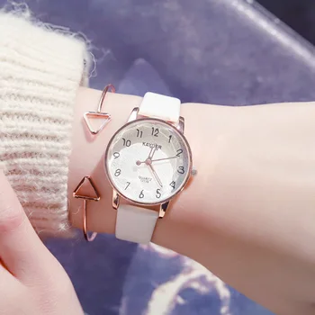 Svaigi mazie dizaina modes sieviešu pulksteņi rose gold luksusa kvarca skatīties dāmas griešanas virsmas ādas rokas pulksteņi sieviete pulkstenis