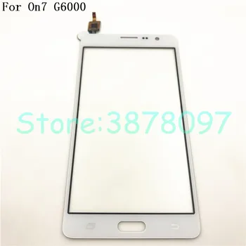 Sākotnējā 5.5 collu Samsung Galaxy On7 G6000 Touch Screen Digitizer Sensors Ārējā Stikla Lēcu Panelis