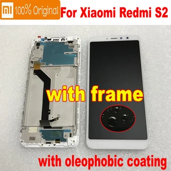 Sākotnējā Jaunu Xiaomi Redmi S2 Y2-10 punktu skārienjūtīgu Ekrānu IPS LCD Displejs Digitizer Montāža Ar Rāmja Stikla Sensors Pantalla