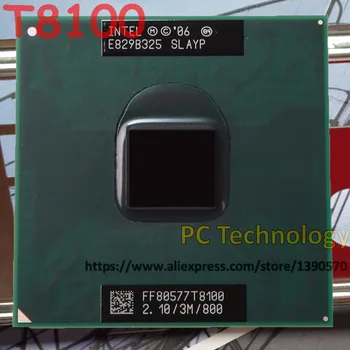 Sākotnējā klēpjdatoru Intel CPU Core 2 Duo T8100 centrālais PROCESORS 3M Cache/2.1 GHz/800/Dual-Core Socket 479 Klēpjdatoru procesoru GM45 PM45 bezmaksas piegāde
