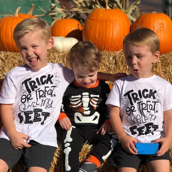 Trick or Treat Halloween Krekls Man Kaut ko Labu, Lai Ēst Halloween T-Krekls Bērniem Halloween Krekli Triks vai Ārstēšanai Drēbes