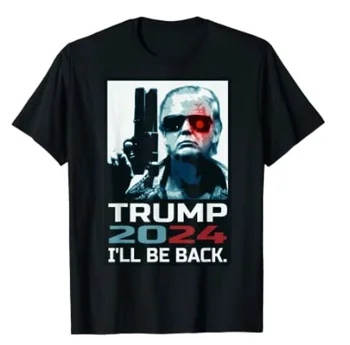 Trump 2024. Gadam Ill Be Back Ievēlēt Donald Trump 2024. Gadam Vēlēšanu T Krekls Atbalsta Trumpis