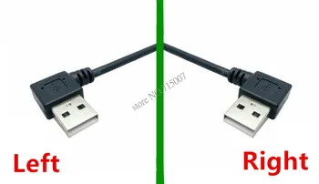 USB 2.0 Vīriešu 90 Grādu pa Kreisi un pa Labi Ieliekts uz USB-C 3.1 Tipa C Bagāžnieka Pavasara Datu Chager Sync Pagarinājuma Kabelis S8 P10 1m