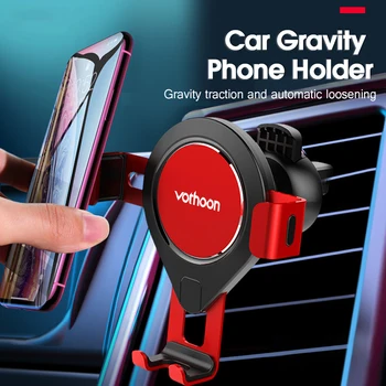 Vothoon Gravitācijas Auto Telefona Turētājs Priekš iPhone 11 Xs Samsung S20 Xiaomi Auto Gaisa Vent Mount Mobilā Tālruņa Turētājs Stāvēt