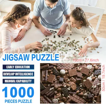 Vēlāk Valentīna Diena Pieaugušo 1000 Jigsaw Puzzles Gabalu Lielo Šokolādes Jigsaw Puzzle Jēgpilnu Interaktīvu Spēli Jigsaw Rotaļlietas