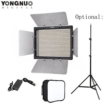 YONGNUO YN600L II 5500K CRI 95 LED Gaismas ar 2.4 G ar Bezvadu Tālvadības 600 LED Video Gaisma ar AC Barošanas Adapteri DSLR