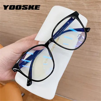 YOOSKE TR90 Anti Zilā Gaisma Brilles Rāmis Sieviešu, Vīriešu Kārtas Briļļu Rāmji Pārredzamu Lēcu Studentu Datoru Brilles