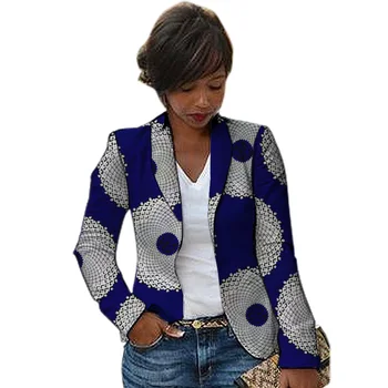 Āfrikas Modes Sieviešu Pusgarās Šalle Apkakle Dizaina Sieviešu Ankara Drukāt Uzvalka Žaketes Pasūtījuma Izgatavotu Apģērbu Āfrikā