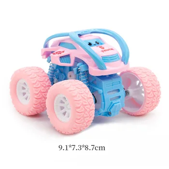Četru riteņu Piedziņa, Bērnu Rotaļlietu Automašīnas Meitenēm Inerciālas Kravas automašīnu SUV Dinamisku Triks Auto 4WD bezceļu Transportlīdzekļa Bērnu Rotaļlietas