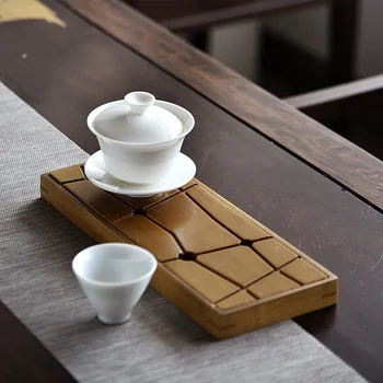 Ķīniešu Kung Fu Tējas Komplekts Tējas Galds Pakalpojumu Renes Bambusa Tējas Paplāti Šķīvītis Ceļojumu Sausā Burbulis, Paplātes, Tējas Ceremoniju Piederumi