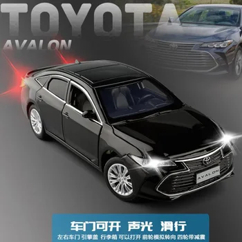 1:32 Toyota AVALON Sakausējuma Rotaļu Automašīnas Metāla Lējumiem Transportlīdzekļa Modeli, Skaņu, Gaismu, Riteņu Stūres Atlikšanas Funkcija Rotaļlietas Zēniem
