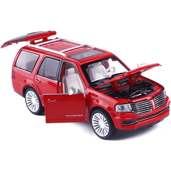 1:36 SUV Navigator Simulācijas Rotaļu automobiļi Modelis Sakausējuma Pull Atpakaļ Bērnu Rotaļlietas Genuine Licence Kolekcija Dāvanu apvidus Automašīnu Dāvanu