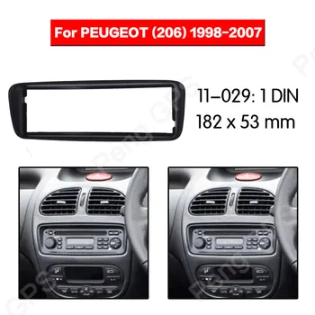 1 DIN Auto Radio Fascijas Instalēt Dash Bezel Trimmera Komplekts ar Montāžas Rāmi, Paneli, Lai Peugeot(206) 1998-2007 rāmis Audio