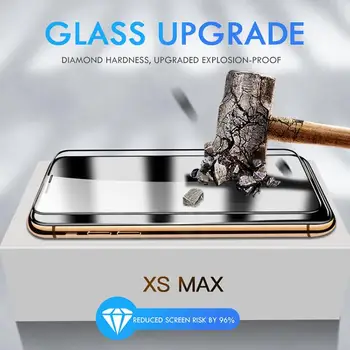 10pcs 10D Rūdīts Stikls iPhone 12 Pro Max XS XR X 8 7 6S Plus SE2 Pilns Pārklājums Aptver Izliekta Ekrāna Aizsargs Gada 11. Pro Max