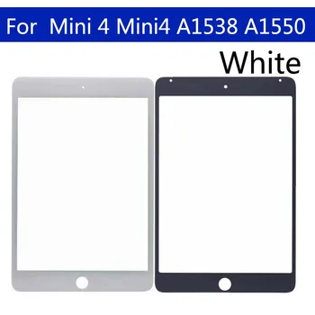 10Pcs\daudz Touchscreen iPad Mini 4 Mini4 A1538 A1550 LCD Priekšā Touch Screen Stikla Ārējais Objektīva Nomaiņa