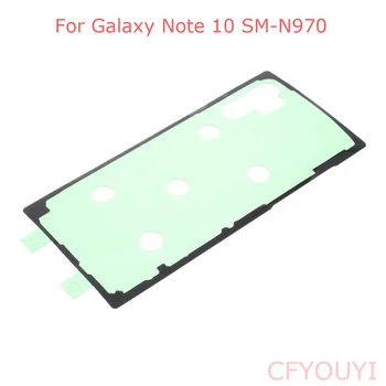 10~50gab Samsung Galaxy Note 10 N970 Bateriju, Aizmugurējo Durvju Vāks Korpusa Līmi Līmi, Uzlīmes