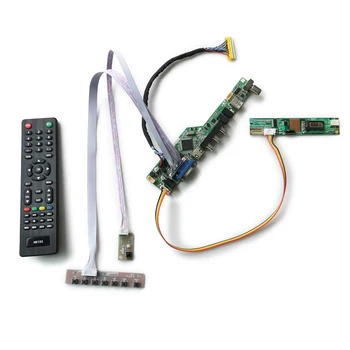 1CCFL LCD displeja kontrolieris kuģa TX38D81VC1CAA/TX38D81VC1CAB/TX38D81VC1CAD ekrāns 1024*768 LVDS 30-Pin komplekts VGA+AV+USB