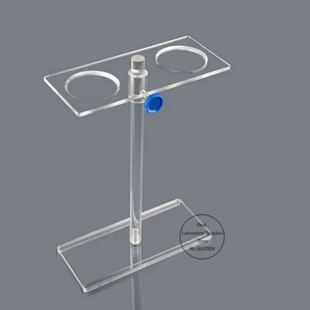 1GB Organiskā Stikla Piltuves Stāvēt PMMA Atbalsta Plaukts Lab Krājumus ar 2holes vai 4holes Poru izmērs 55mm