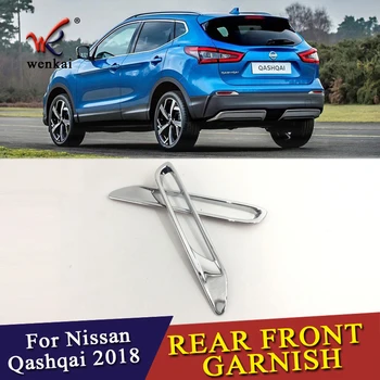 2 Gab./lote Nissan Qashqai J11 2017 2018 ABS Chrome Aizmugurējais Atstarotājs Gaismas Miglas Lukturi Vāka Uzlīme Apdare, Apdares Piederumi