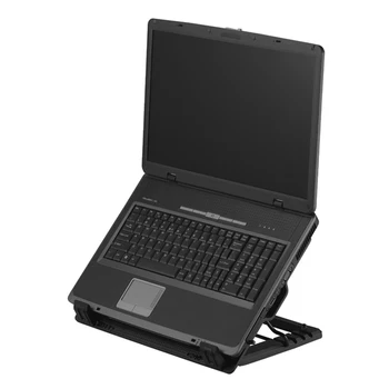 2 USB Laptop Cooler Pad Stāvēt 6.5-45 Grādu Regulējamu Blue LED Grāmatiņa Ventilators Dzesēšanas Spilventiņu Bāzes Turētājam, Datoru, DATORU Aksesuāri