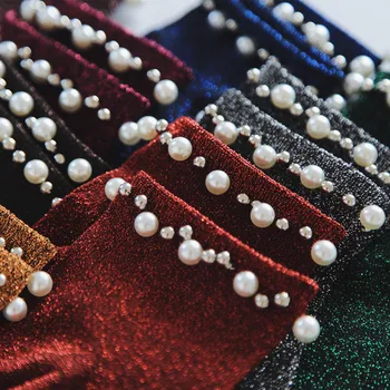 2018 Krāsains Sudraba Plānas Īsu Cauruli Pērļu Modes Sieviešu Zeķes Augstas Kvalitātes Modes Zeķes Sievietēm 10pair/daudz