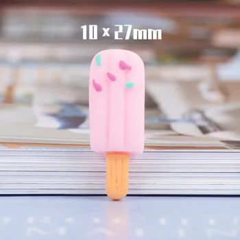 20Pcs Krāsains Kawaii saldējums ar Plakanu aizmuguri Sveķu Cabochon Mini Viltus Pārtikas Scrapbooking Izrotājumu DIY Tālrunis Papildierīces