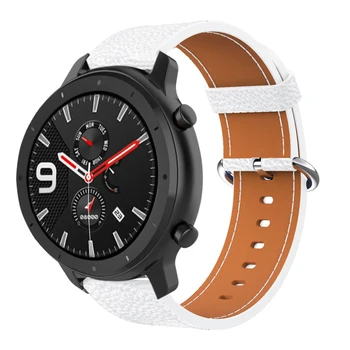 22mm Ādas Siksnu Xiaomi Huami Amazfit VTN 47mm Smart Watch Band Nomaiņa Watchband par Huawei Skatīties GT/Gods Magic