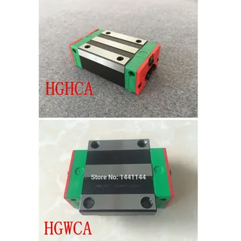 2pc HGR20 HGH20 20mm Laukumā, Lineārie Guide Dzelzceļa 200-1500mm+4 Pabīdiet Grupu Pārvadājumi HGH20CA/ HGW20CC par CNC Router Engraving