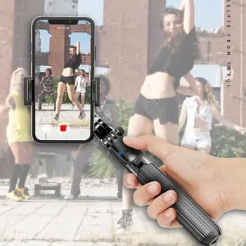 3 in 1 Selfie Stick Rokas Satvēriens Stabilizators Statīva Turētājs Ar Rokturi Tālvadības Selfie Stāvēt visu Viedtālrunis