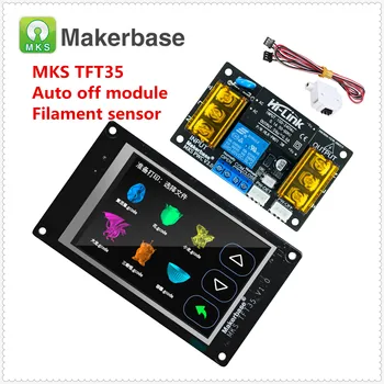 3d printeri uzlabot displejs MKS TFT35 touch screen MKS PWC v3.0 auto power off monitor pavedienu runout sensors SKR V1.3 CR 10