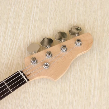 4 stīgu elektriskā ģitāra, zila krāsa basswood ķermeņa 864mm mēroga elektriskā ģitāra, labas kvalitātes