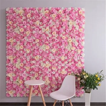 4gab/1 daudz ziedu sienas panelis zīda rožu mākslīgie ziedi kāzu ziedu rotājumu ziedu sienas kāzu fons apdare