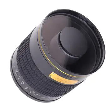 500mm F6.3 Manuālais Fokuss Telefoto Spogulis, Objektīvs + T2-Mount Adaptera Gredzens Canon EF EOS DSLR Kameras